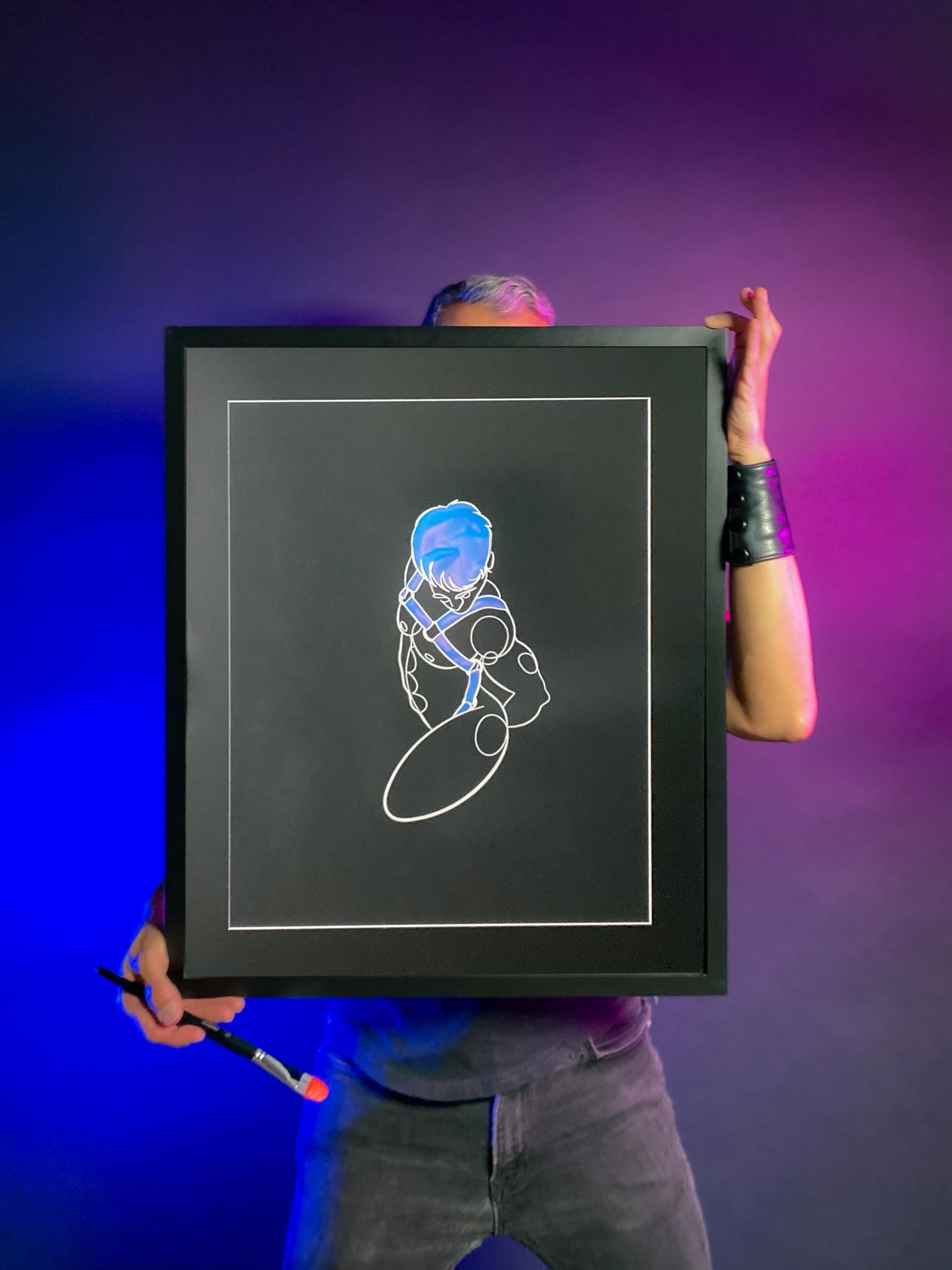 Lonnie Draws portrait of Karson