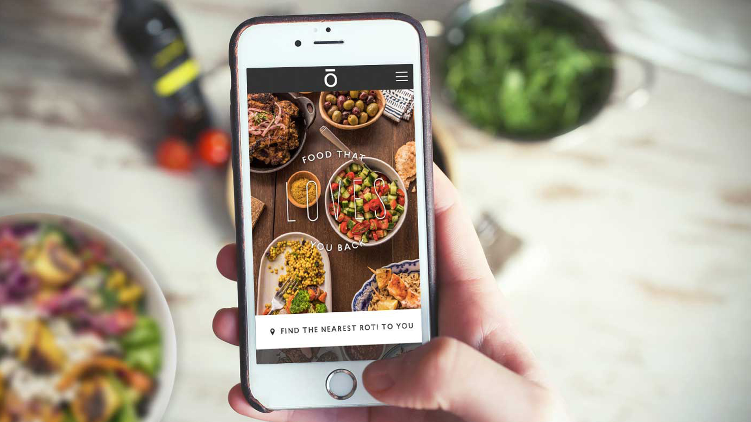 Roti mobile app and digital ordering