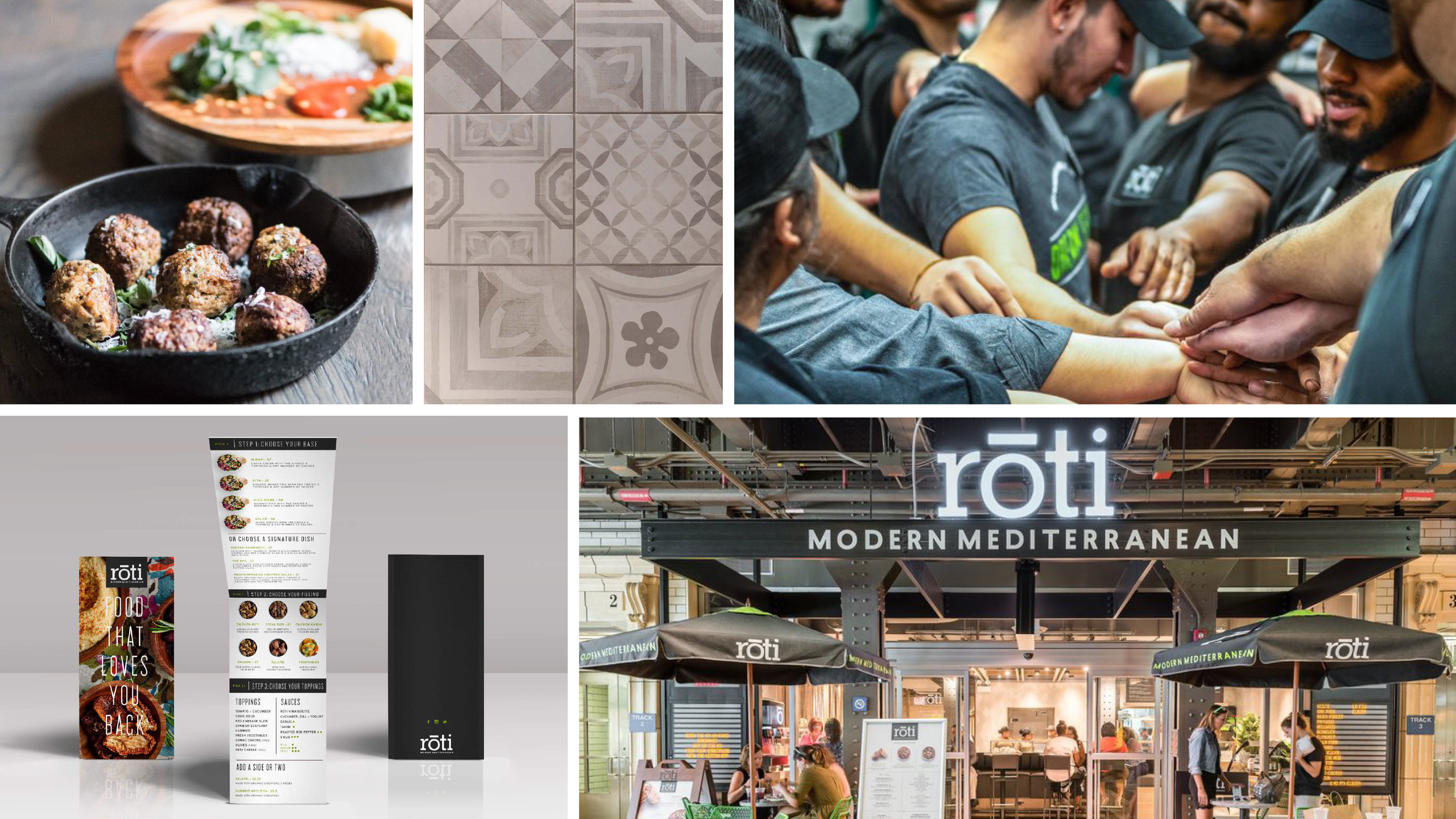 Roti team and in-store signage