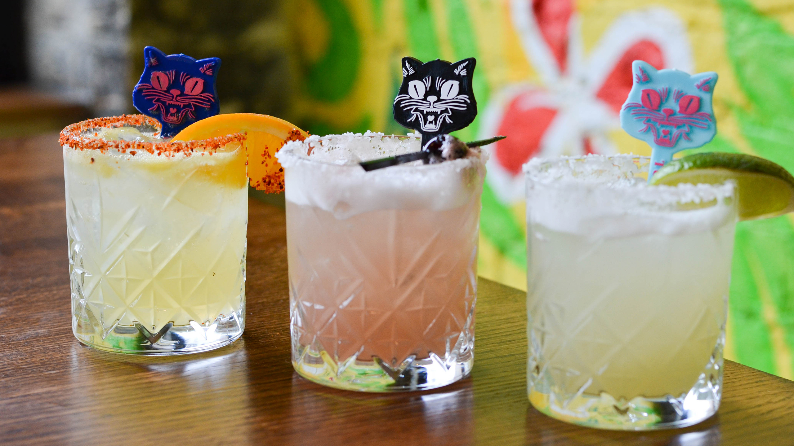 Tuco & Blondie margaritas and drink presentation
